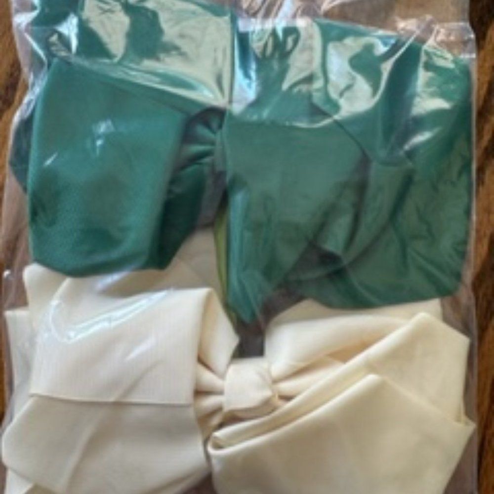 Bundle of (2) 8" double Stacked Hairbows   B8139  Handmade NWT Boutique